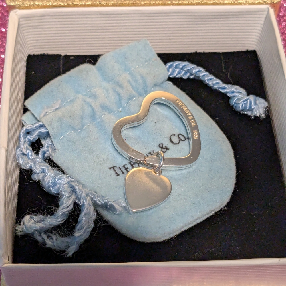 Tiffany & Co. Silver Heart Keychain